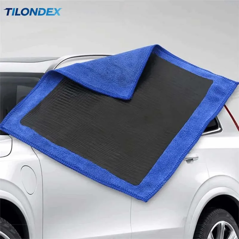 TILONDEX Car Wash Cleaning Cloth with Blue Clay Bar Decontamination Mud Cloth Towel for Car Beauty Washing Tool