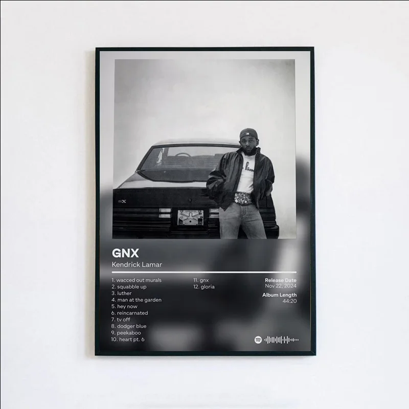 Poster Prints Kendrick Lamar  GNX Hip Hop Album Cover Custom Wall Art Picture Canvas Painting Living Room Home Decoration