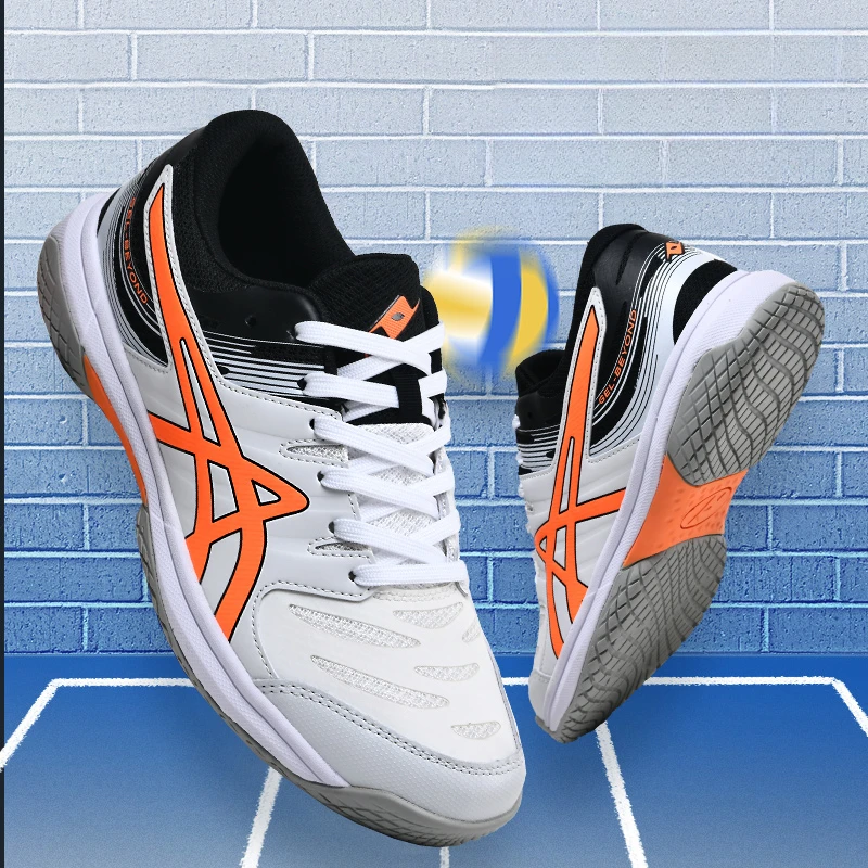 Anti-slip Professional Wear-resistant Soft Elastic New Badminton Fitness Sports Rubber Tennis Volleyball Sports Training Shoes