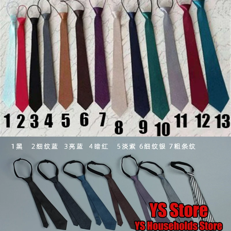 13 Colors 1/6 Male Soldier Delicate Beauty Suit Necktie Solid Color Tie Clothes Accessory Fit 12