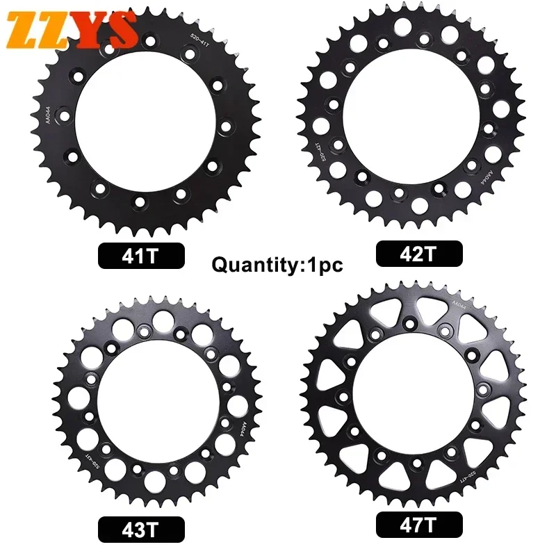 

520 41T 42T 43T 47T Tooth Motorcycle Rear Sprocket Gear Cam Pinion Wheel for Honda Road XL500 XL500R ProLink PD02 XL 500 XL500S