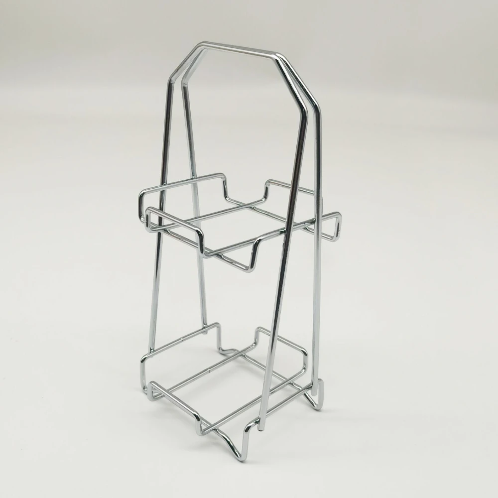 1pc suporte de metal maquiagem puff rack cosméticos titular liquidificador exibição fácil de usar quadro de metal rack de armazenamento multi-camada