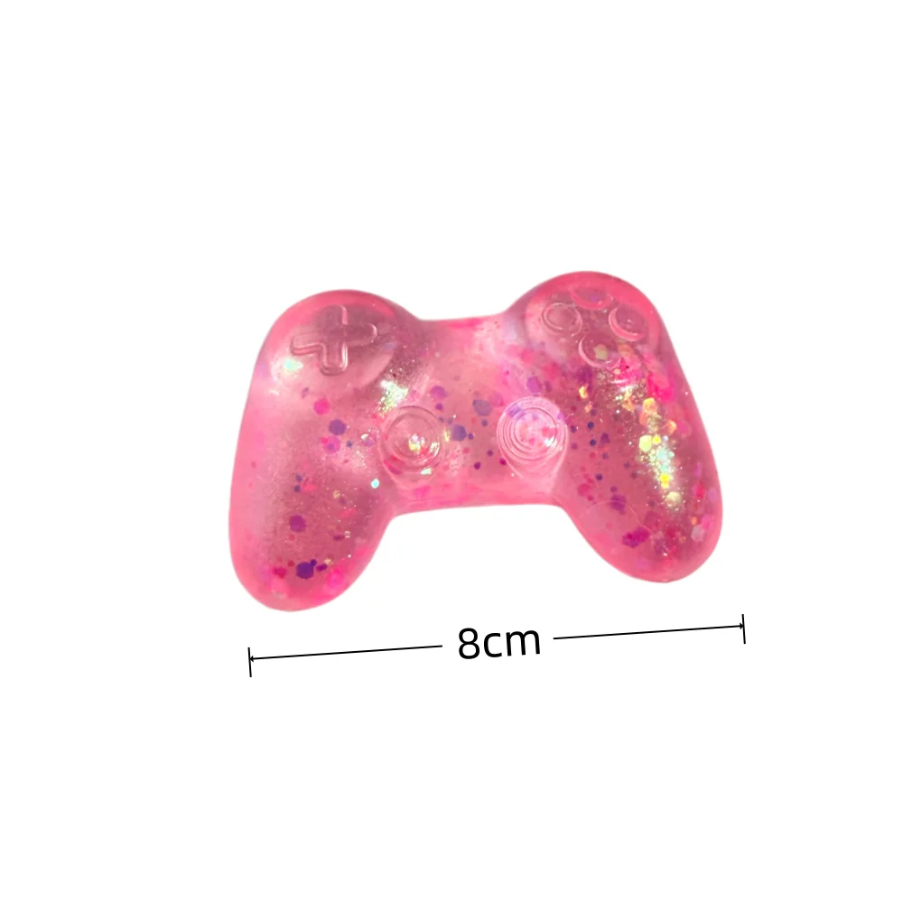 Stress Relief Toy Game Controller Squishy Toy Crystal Soil Squeeze Fidget Toy For Friend Christmas Gift