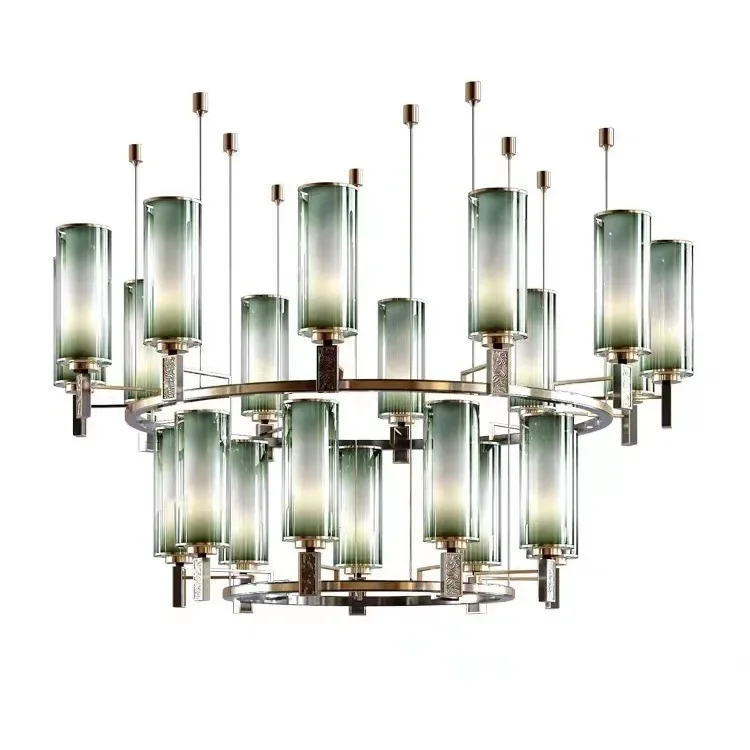 

New Chinese style high-end box chandelier hotel clubhouse private room banquet hall restaurant