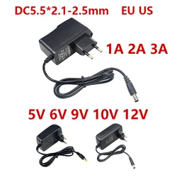 AC 220V 110V Power Supply Adapter DC 5V 6V 9V 10V 12V Adapter Supply Charger 1A 2A 3A Eu Us Adaptor For LED Light Strips Monitor