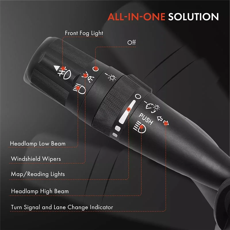 

Lasting Car Headlights Light Switch Turn Signal Switch Lever 05183947AA For Jeep Wrangler 2007-2018 Dodge Chrysler