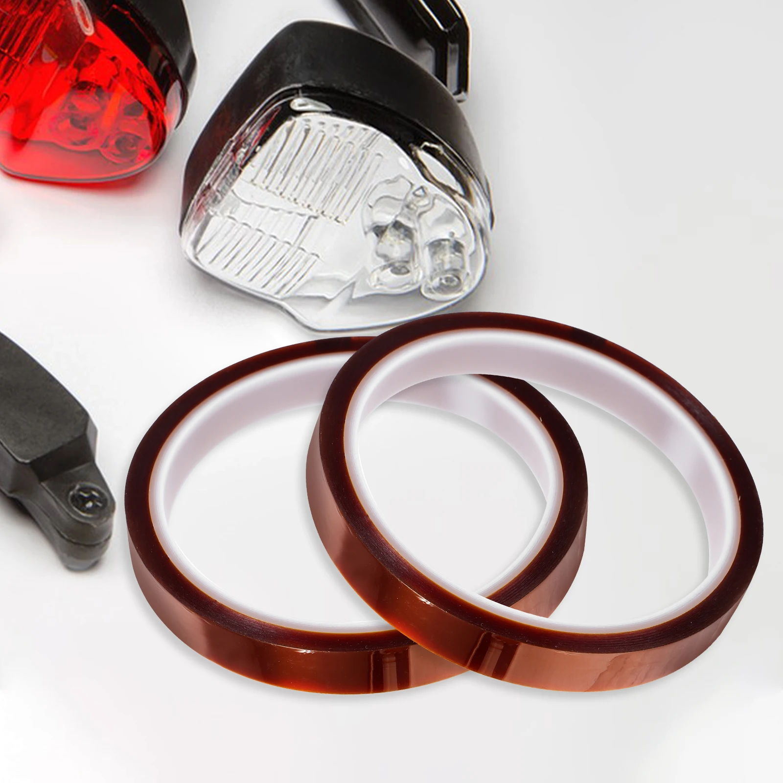 

4 Rolls High Temp Tape Heat Resistant Electrical Insulation Easy Soldering Automotive Fiber Optics Semiconductor