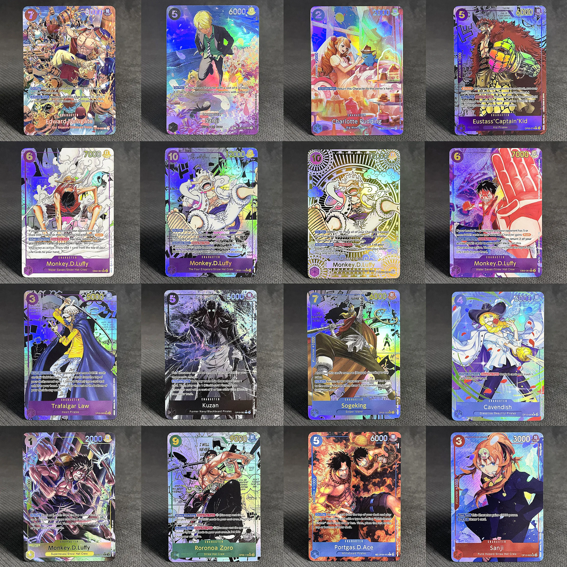 

Popular Favorites ONE PIECE Cards Parallel Manga LUFFY SMOKER SOGEKING OPCG Game Collection Proxy FOIL Card English
