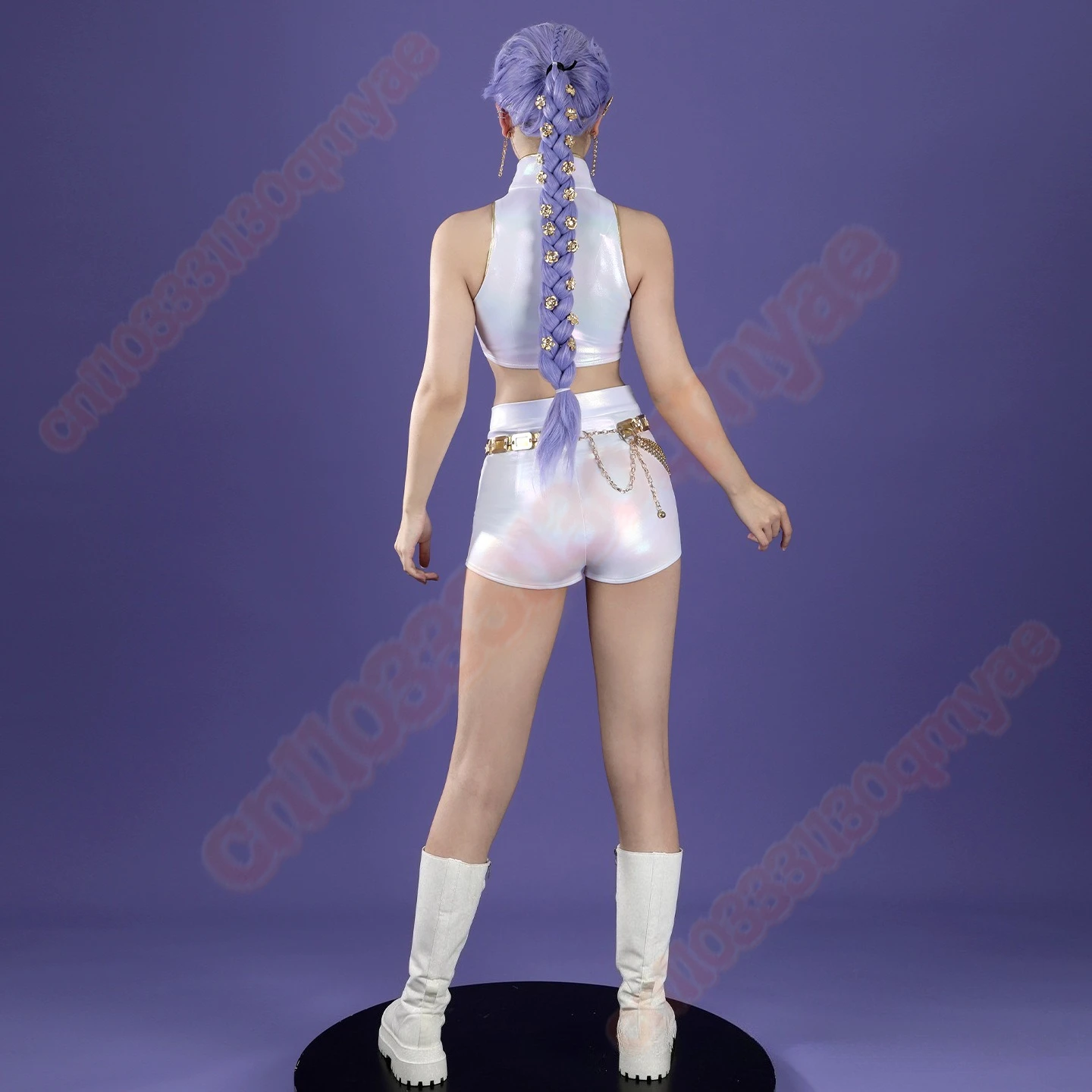 Película Kpop Demon Hunter Rumi disfraz de Cosplay Demon Hunter Cosplay Mira Zoey escenario fiesta de Halloween uniforme de juego de rol para mujer