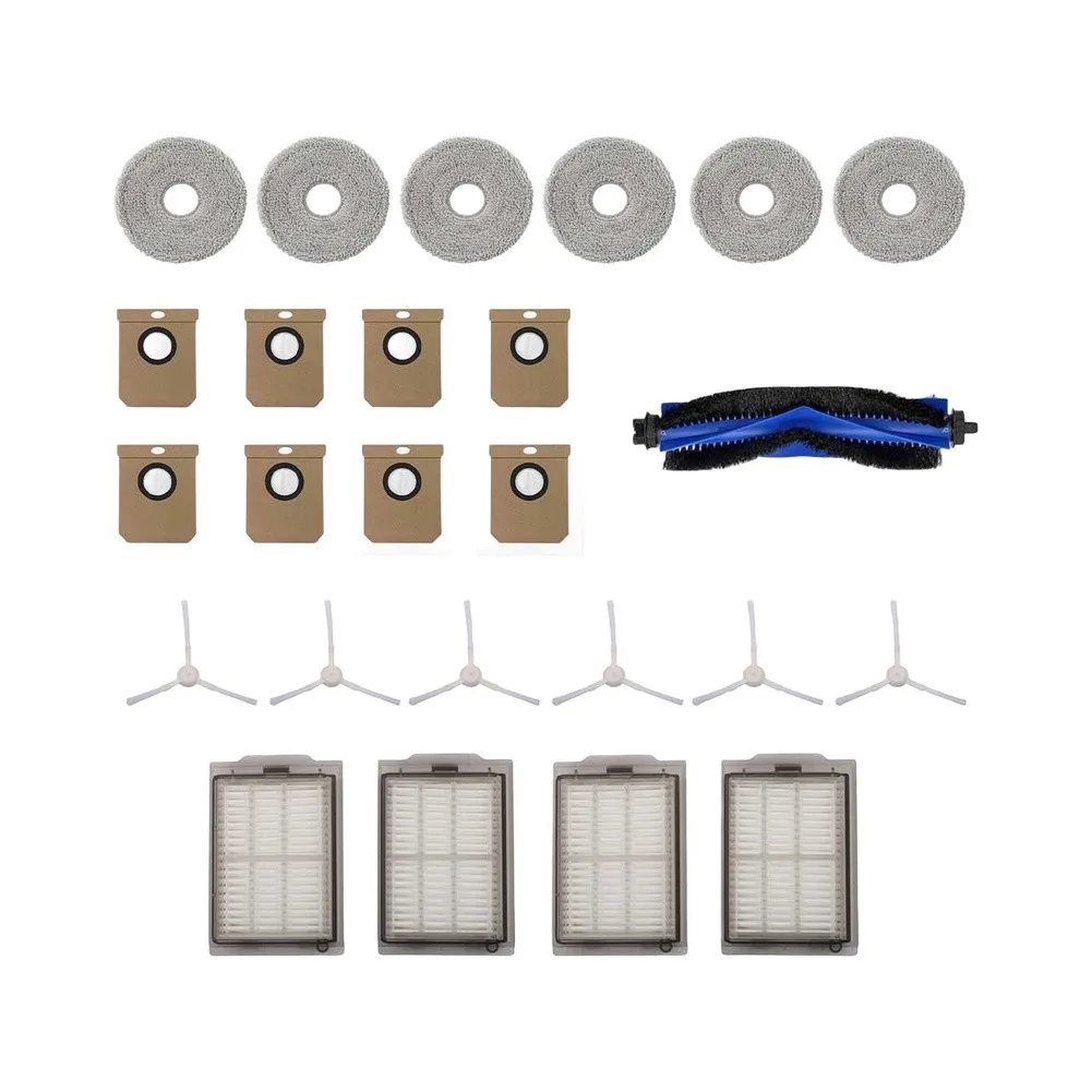 1set Roller Brush Filters Dust Bag Mop Cloth Replacement Parts For Cecotec For Conga 15090 Vacuum Cleaner Household Cleaning