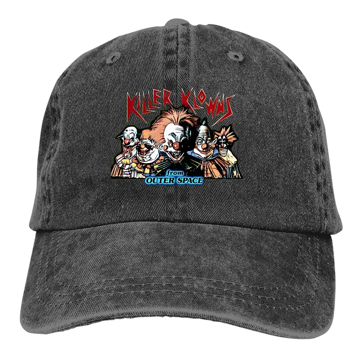 Killer Klowns from Outer Space Multicolor Hat Peaked Women's Cap Vintage Personalized Visor Protection Hats