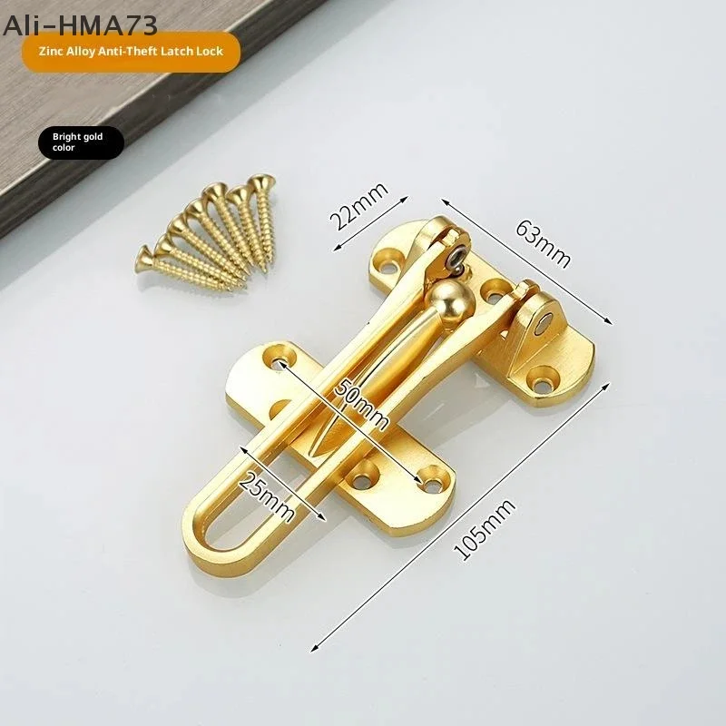 (YY) 1 قطعة مكافحة سرقة مشبك الباب مشبك مزلاج الباب قفل الباب مشبك غلق بمشبك الباب مكافحة قفل مشبك المنزلية سماكة كتم مكافحة الصدأ