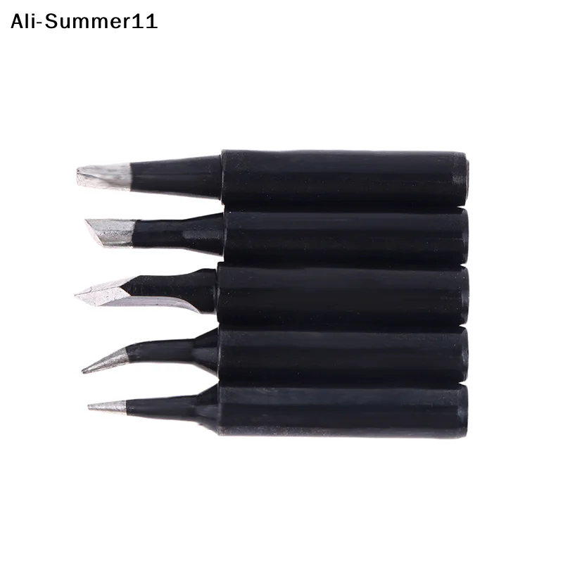 

【Wq0】【Gt1】5Pcs 2025 NEW Lead Free Black Metal Soldering Iron Tips 900M-T-K For Hakko Rework Soldering Station Tool Set