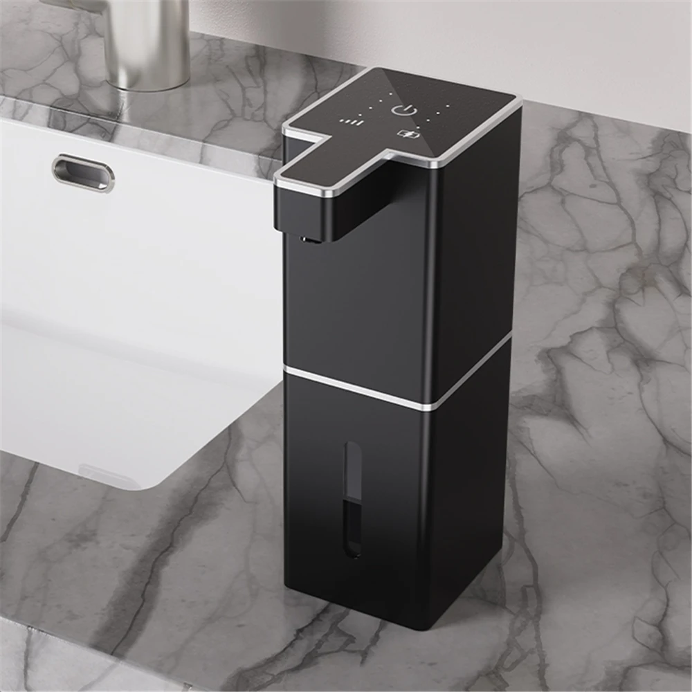 Dispensador de jabón inteligente inductivo de 4 velocidades, distribuidor automático de espuma con sensor, generador de líquido para montaje en pared, lavador de manos automático sin contacto