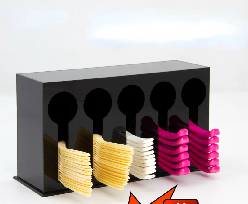 Kitchen spoon storage box, spoon drain rack, cafeteria, fast food restaurant, chopsticks, spoon storage rack, suitableforkitchen