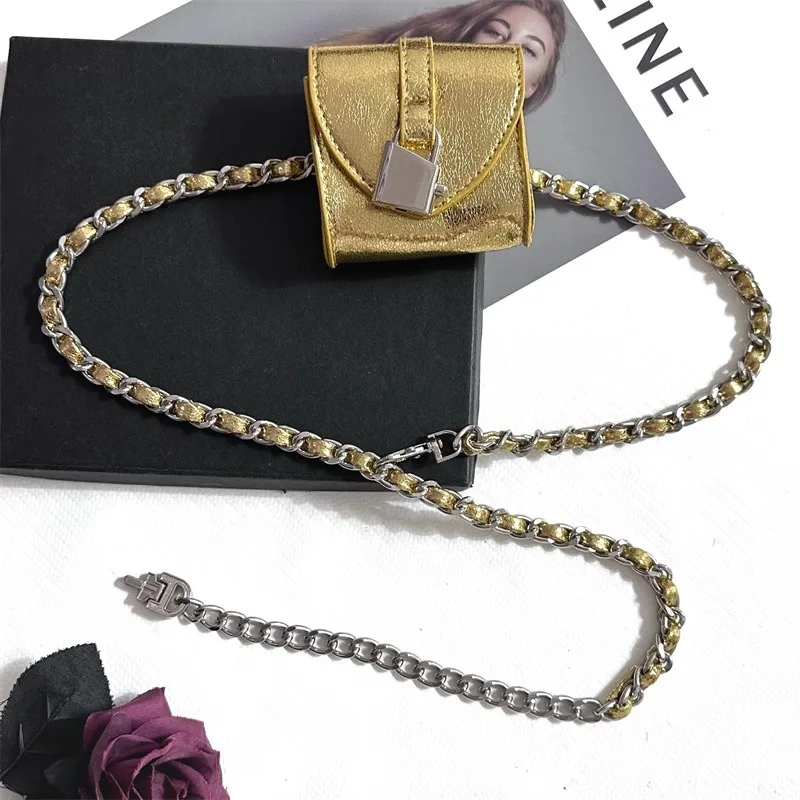 المرأة خمر حقيبة سلسلة مشد الإناث Cummerbund معطف حزام فستان Decration حزام ضيق J1501