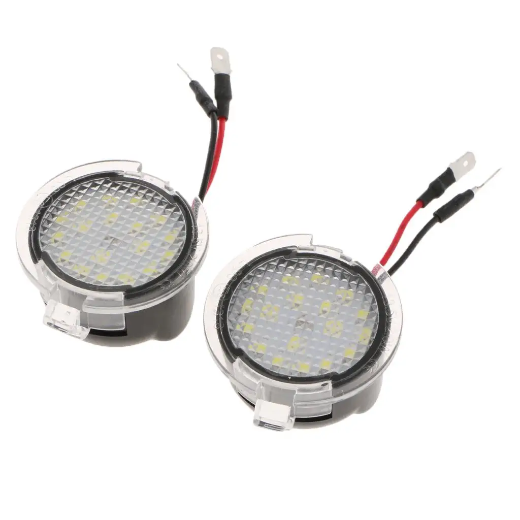 

Car Side Mirror Puddle Lamp Shockproof Waterproof LED Lights for Ford F150 Explorer 2011 2018