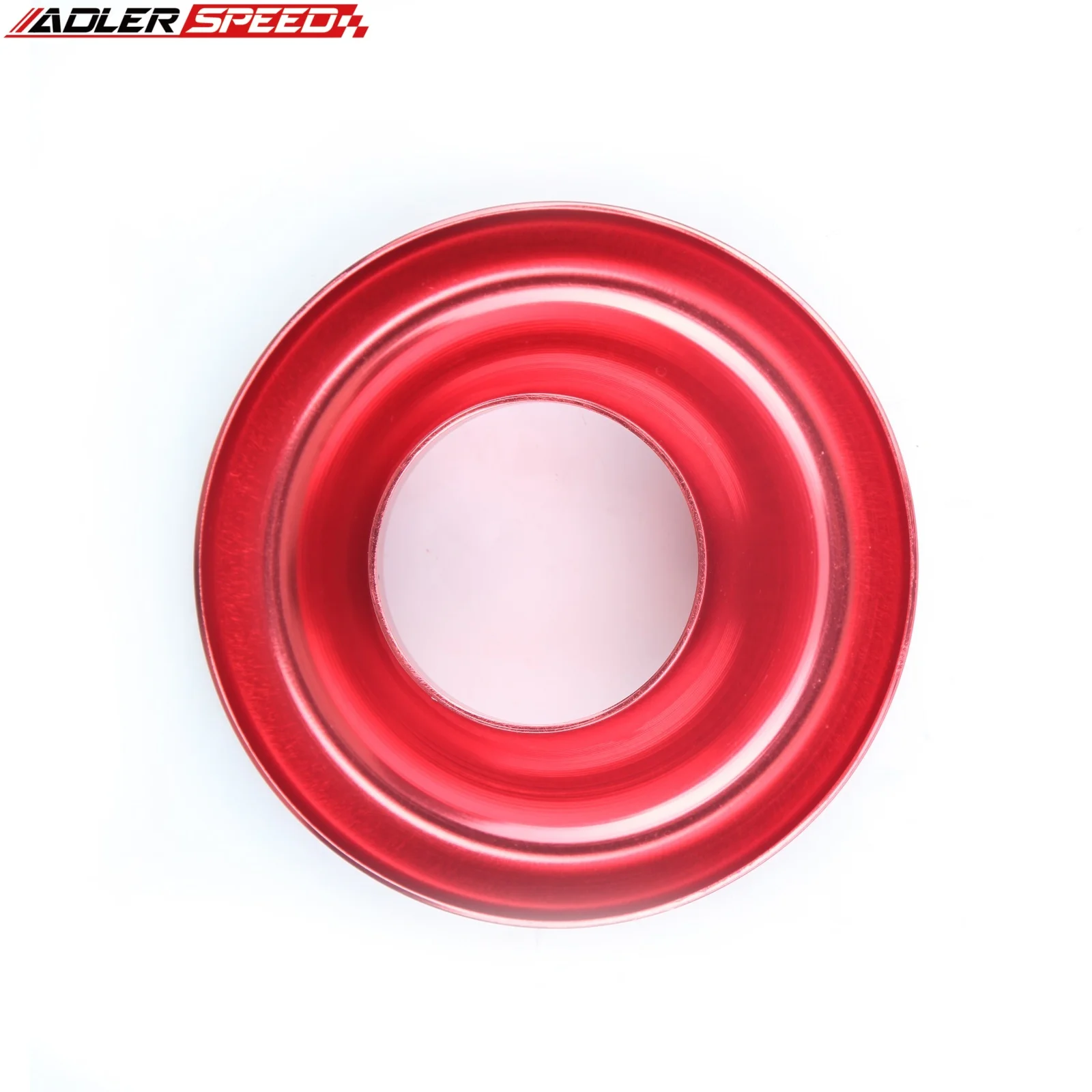 

3" 3.5'' 4'' 5" Inch Short Ram Cold Air Intake Turbo Horn Aluminum Velocity Stack Adapter RED