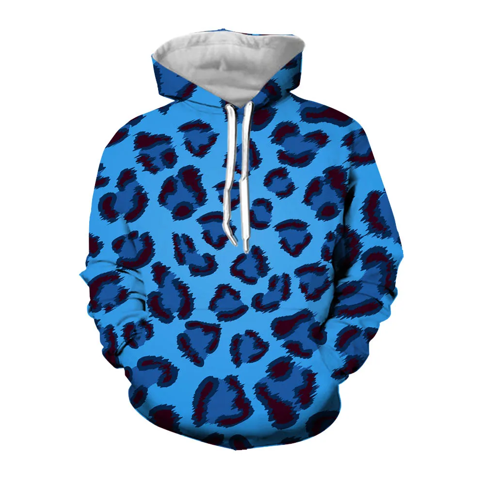 

Jumeast 3D Leopard Printed Men Hoodies Autumn Casual Vintage Tops 90s Aesthetic Hoodie Oversized Fashion YK2 Youth Drip Clothing