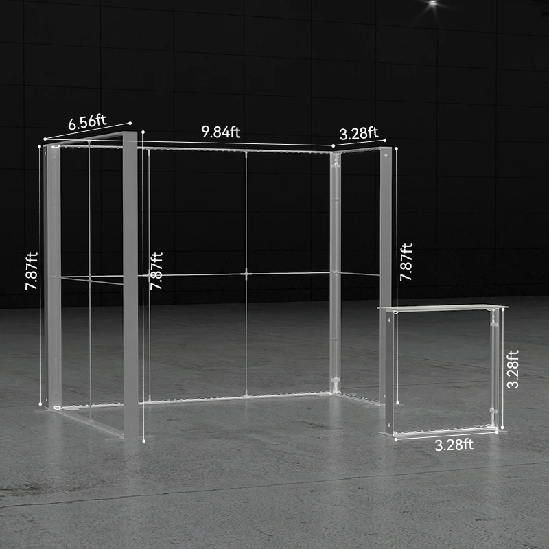 Beliebter kleiner Messe-Ausstellungsstand, über Aluminiumrahmen, schnell eingebaute Leuchtkästen, 10 x 10 Fuß Ausstellungsstand