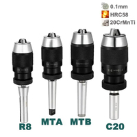 MT1 MT2 MT3 MT4 MT5 R8 C10 C12 C16 C20 B10 B12 B16 B18 B22 Morse Drill Chuck Lathe CNC Drill Machine Self-Tightening Drill Chuck