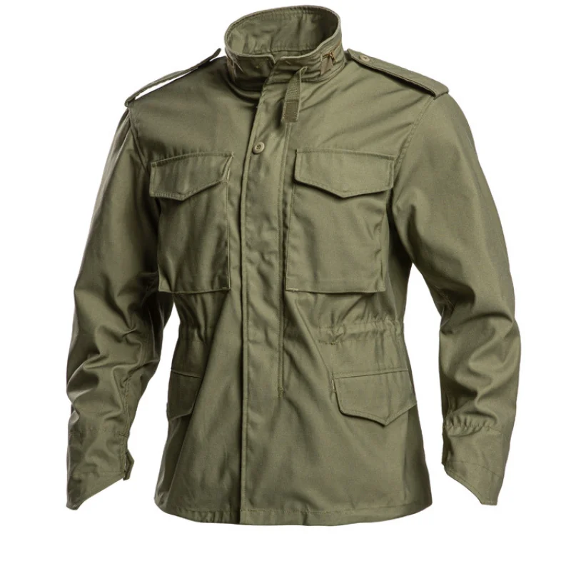 American Retro M65 Trench Coat Outdoor OG107 Field Jacket Men's Workwear Hooded
