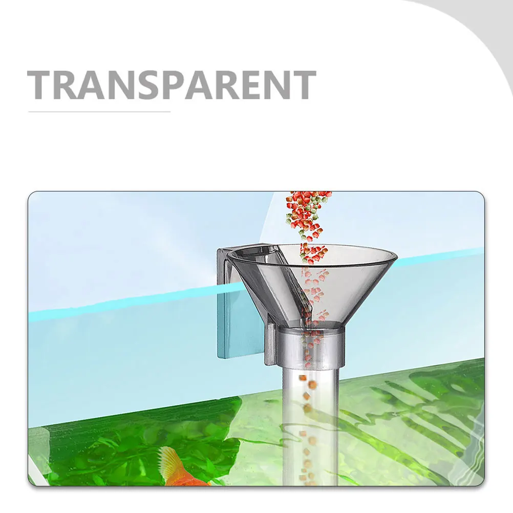 

1Set Multifunction Aquarium Feeder Transparent Explosion-Proof Adjustable Length Spot Feeding for Fish Shrimp Crab Clam Tropical