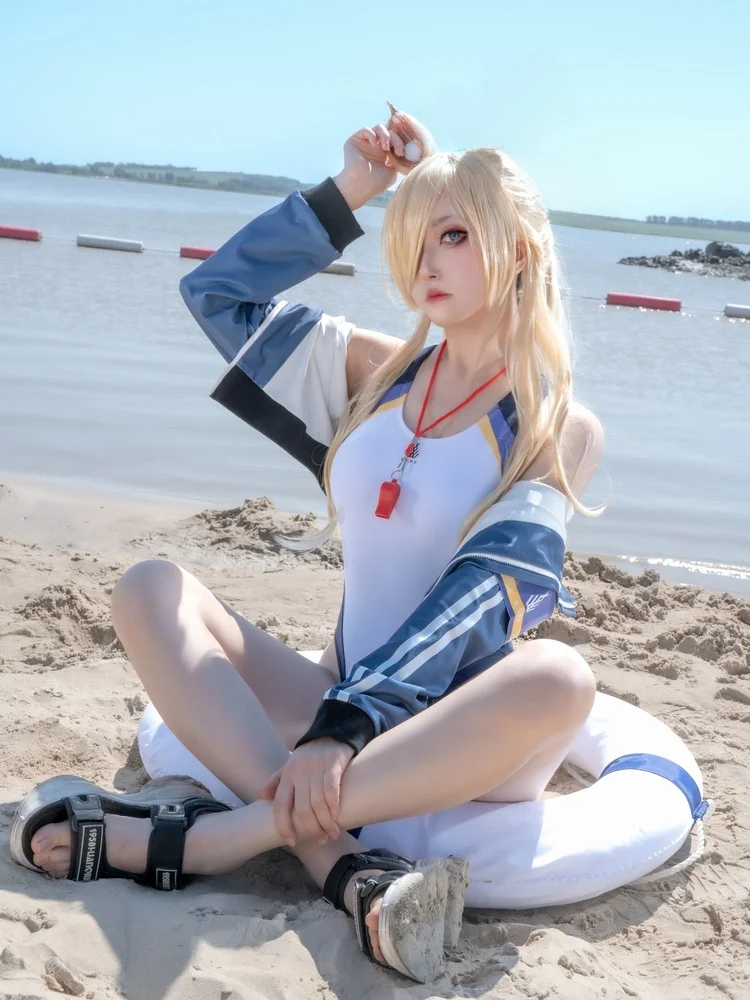 

Konan Swimsuit Cetition Blue Tail ape Cosplay Polyester Fabric Swimwear Dead Pool Water Cetition Cute Design