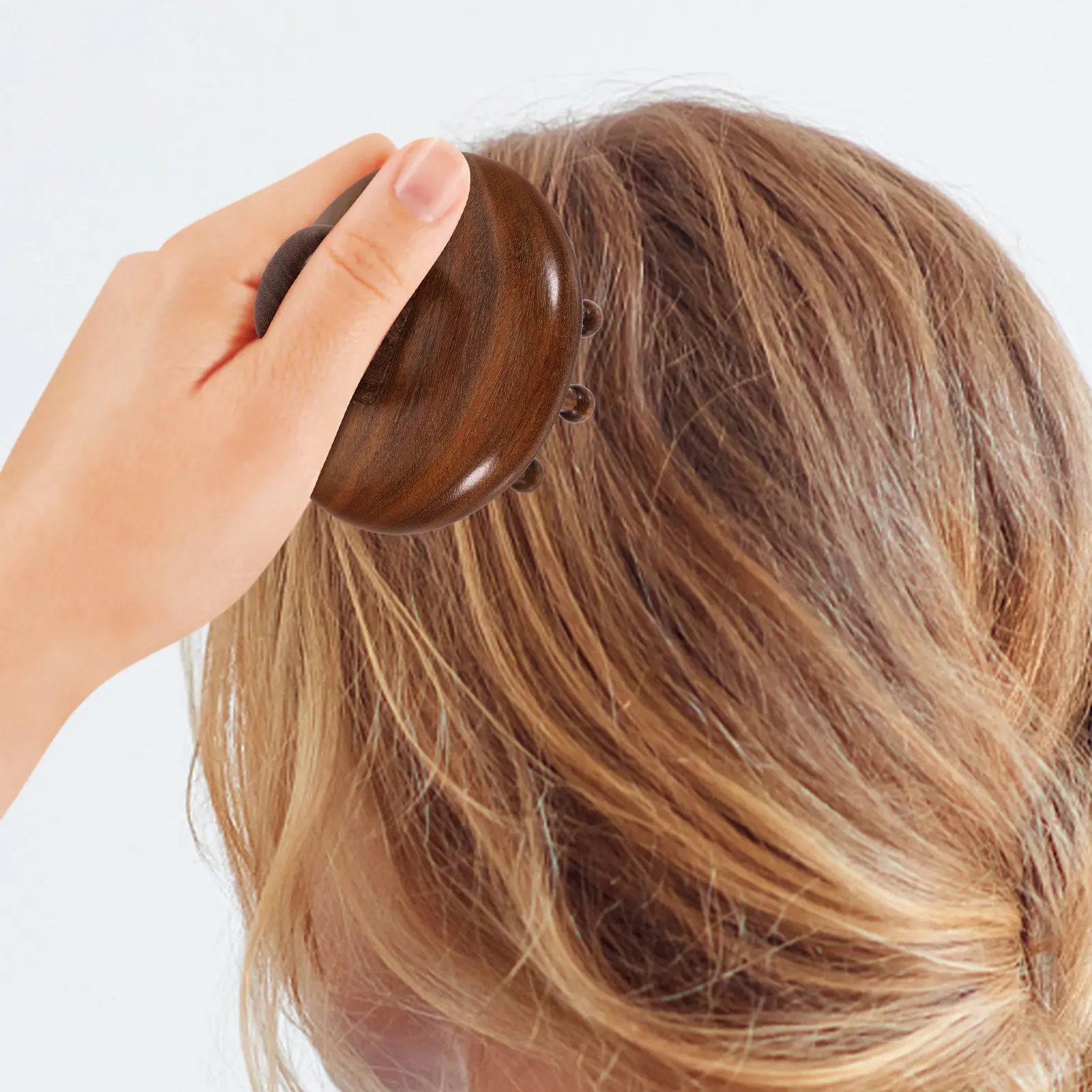 Wooden Scalp Massage Comb Ergonomic Wide Tooth Design for Hair Detangling Comfortable Grip Smooth Teeth for Thick Curly Tangled