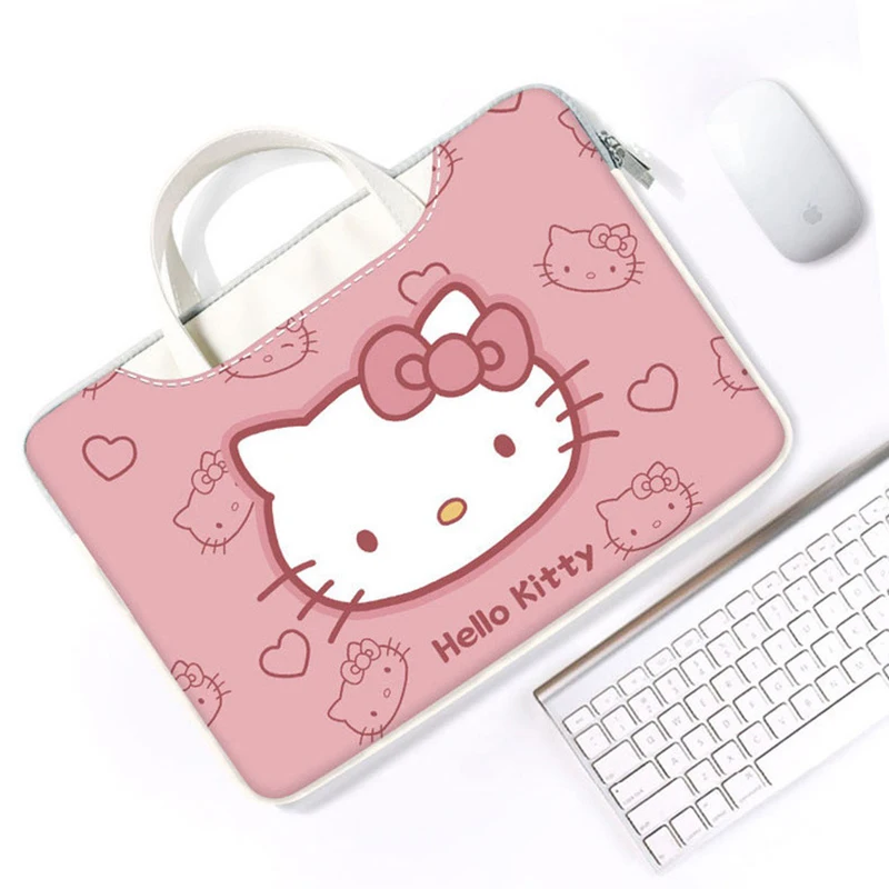 Sanrio Hello Kitty Laptop Bag Anime Cinnamoroll 11 13 14 16 Inch Tablet PC Cartoon Handbag Laptop Protective Case Accessories