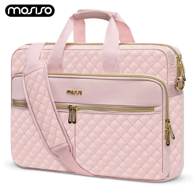 

Laptop Bag for Women 15 15.6 16 inch Computer Bag MacBook 16 inch HP Dell Lenovo Asus Razer Notebook Square Quilted Thicken