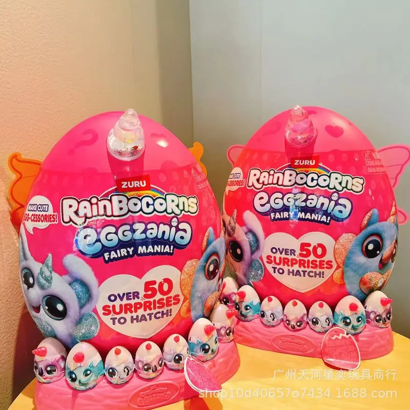 

Zuru 2026 Rainbocorns Eggzania Fairy Mania Unicorn Surprise Egg With Over 50 Surprises Collectible Plush Toy For Toy Gift