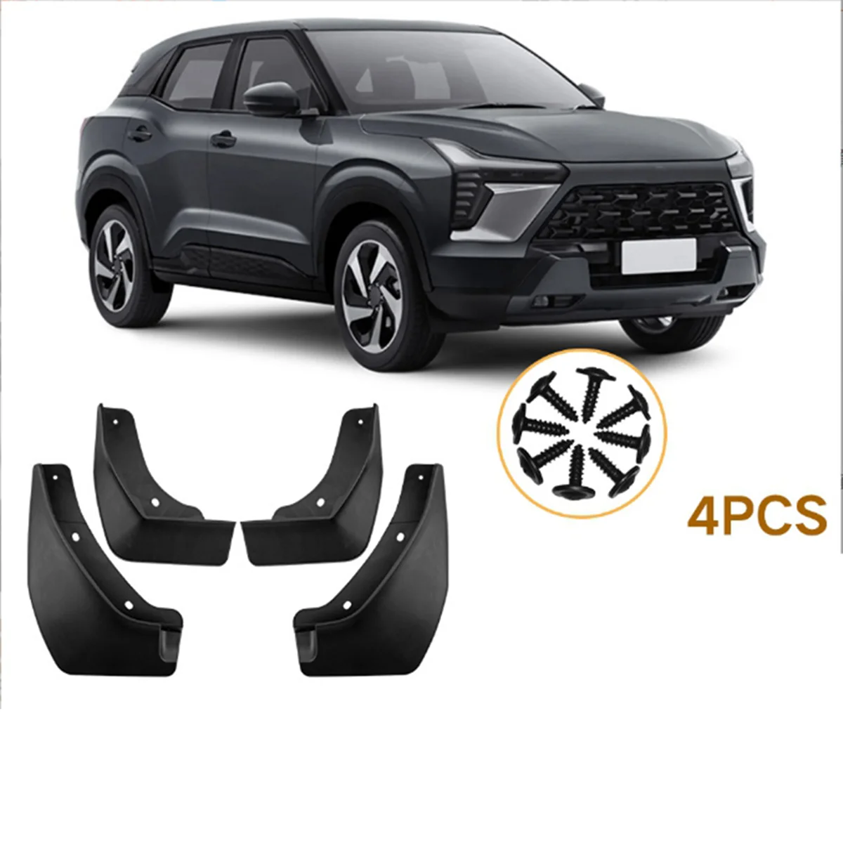 Car Mudguards for Mitsubishi X-Force 2024 Front Rear Mud Flaps Guards Splash Fender Car Exterior