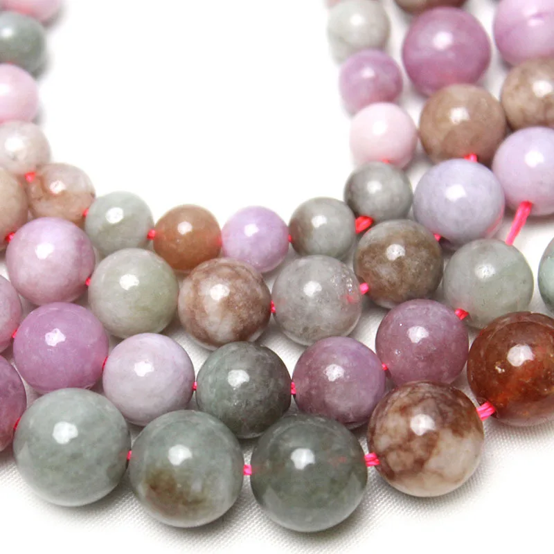 2023 New Pop Natural Stone Beads Colorful Alashan Chalcedony Beads For DIY Bracelet Necklace for Jewelry  Craft Accessories