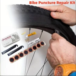 Bike Tire Repair Kit Multifunctional Bike Repair Tool Tire Puncture Repair Kit Tire Fix Self-Adhesive Tire Patch Kit Flat Tire