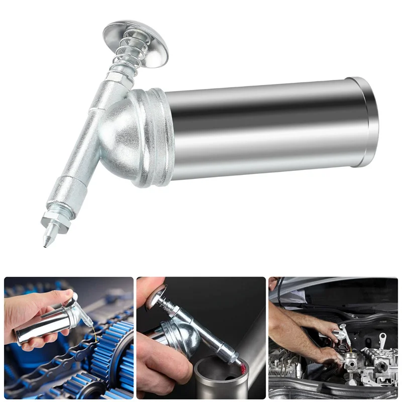 80cc Capacity 1000PSI Output Pressure Oiler Mini Bicycle Grease Gun Machine Handheld High Pressure Oiler Hand Tools Repair Tools
