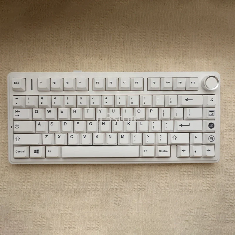 

Minimalist white English keycap sublimation PBT original atk68/75 wolf f spider 87/98/99/104/108 key