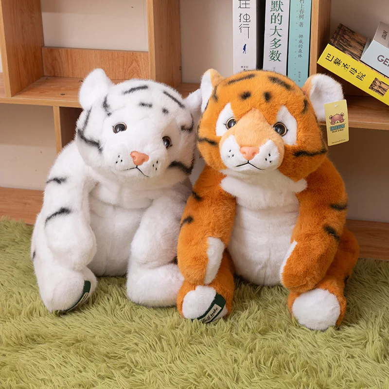 

30/45/65 см, плюшевая игрушка с тигром, кукла-компаньон для сна, мягкая игрушка-тигр, детский классический подарок на день рождения, Рождество