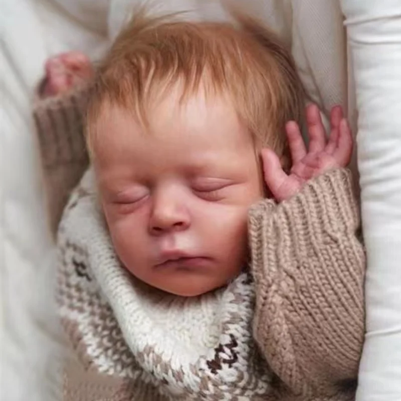 Kit de boneca bebê reborn de vinil de 20 polegadas Jude 3D pele pintada realista inacabado peças de molde de boneca recém-nascida de vinil