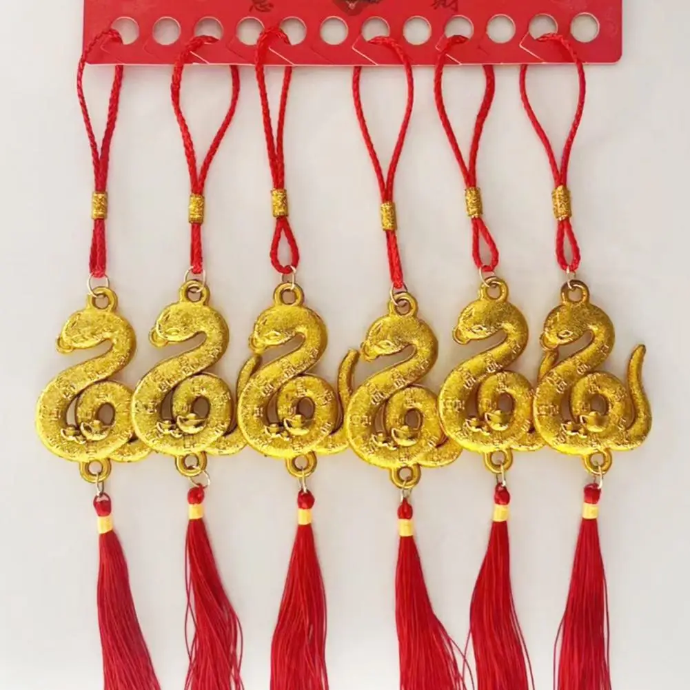 Chinese New Year Snake Pendant Year of Snake 2025 Decoration 2025 Year of Snake Chinese New Decorations Lucky Charms for Fortune