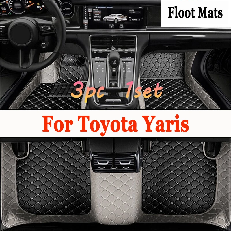 Car Floor Mats For Toyota Yaris Hybrid Mazda2 Hybrid MXPH11 2021 2022 2023 Waterproof Protective Pad Floor Cover Car Accessories