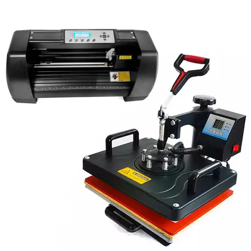 365mm cutting plotter sublimation 5 in 1 T shirt heat press machine plotter-cut vinyl cutting plotter machine