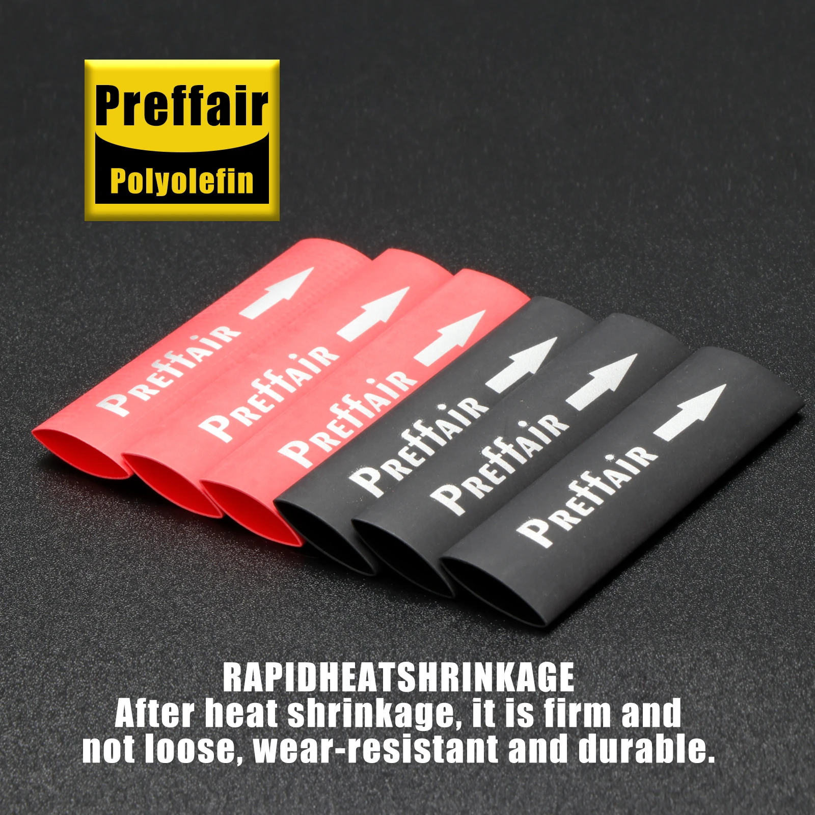 12 قطعة Preffair أنبوب الانكماش الحراري معزول أنبوب التغطيه لربط كابل الصوت اوديوفيلي لتقوم بها بنفسك يتقلص أنبوب دعوى ل 5-16 مللي متر