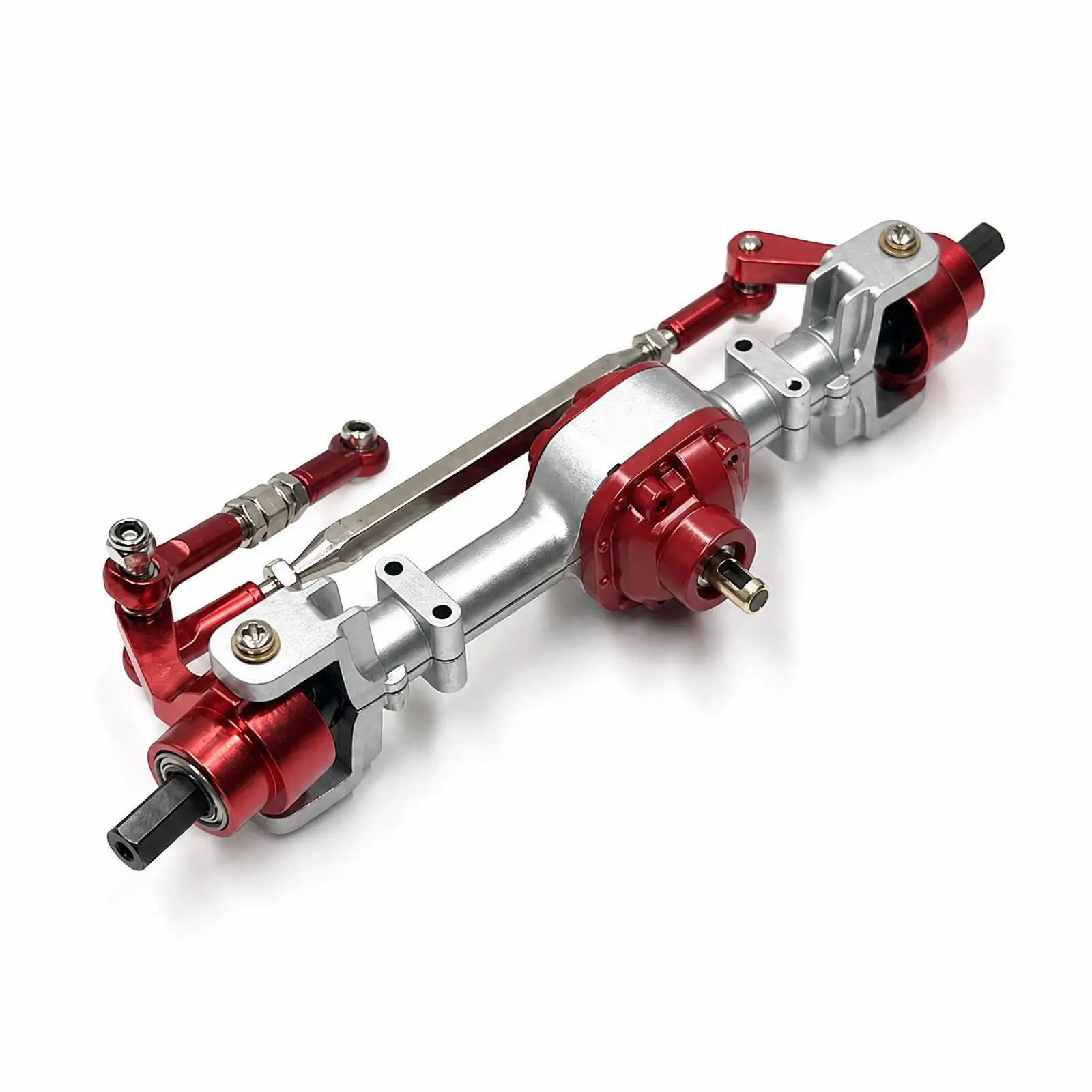 Metal Geared Axle Component for 1/12 RC Truck Modification Fits MN Series Crawler with Drive Output Shafts