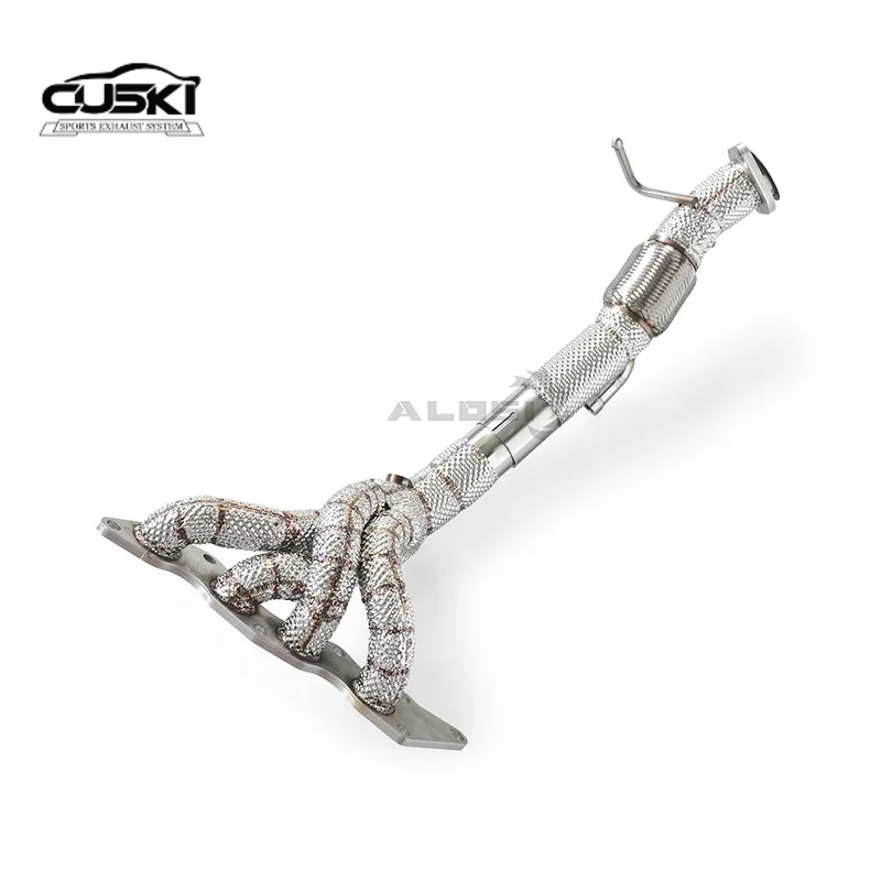 

Высокопроизводительный изолированный выпускной коллектор из нержавеющей стали, выпускной коллектор, подходящий для Ford Focus MK3 1,6 2,0CC 2012-2018