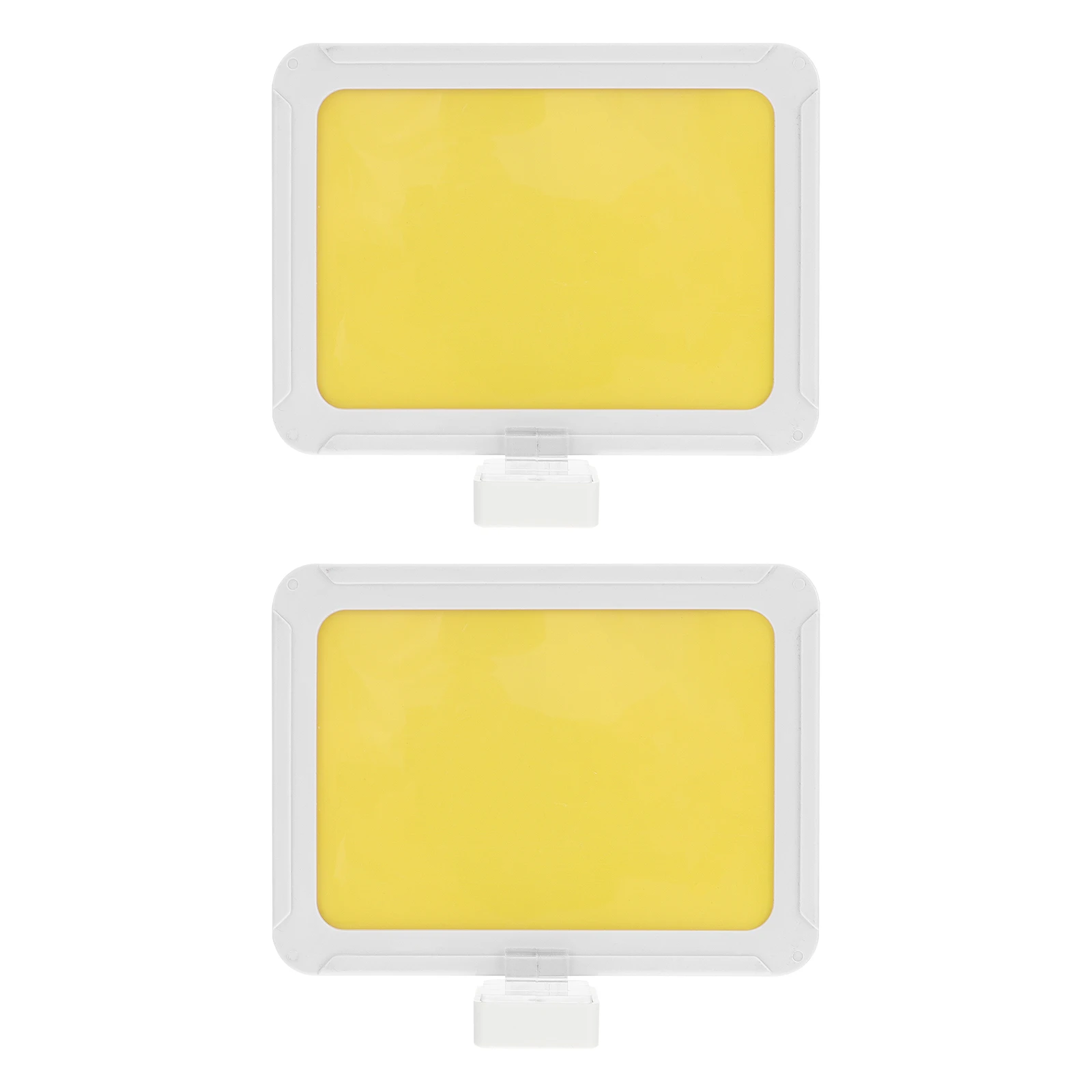 

2pcs Magnetic Warehouse Sign A6 White Frame Strong Magnet Reusable Shelf Label Indicator Classification Guide Storage Tag