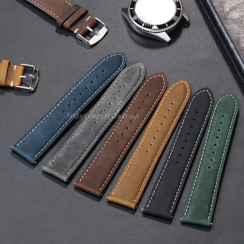 セイコー-ヴィンテージレザーの時計バンド,防水,本物の牛革,ソフト,ユニバーサル,18mm, 20mm, 22mm