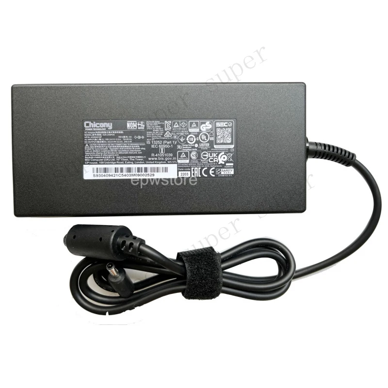 

S+ Chicony 12A 240W AC Power Adapter For MSI Bravo 17 C7VFK-030AU Charger 4.5mm