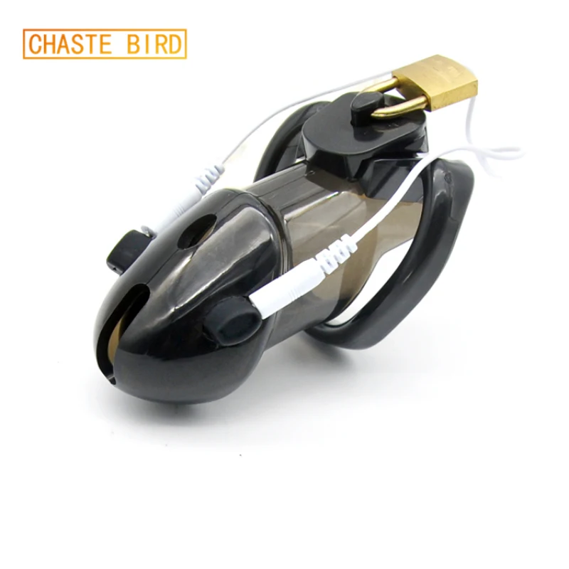 Chaste Bird Male Polycarbonate Electro Chastity Cage Device Locking New Arrival 4 Colors to choose A178