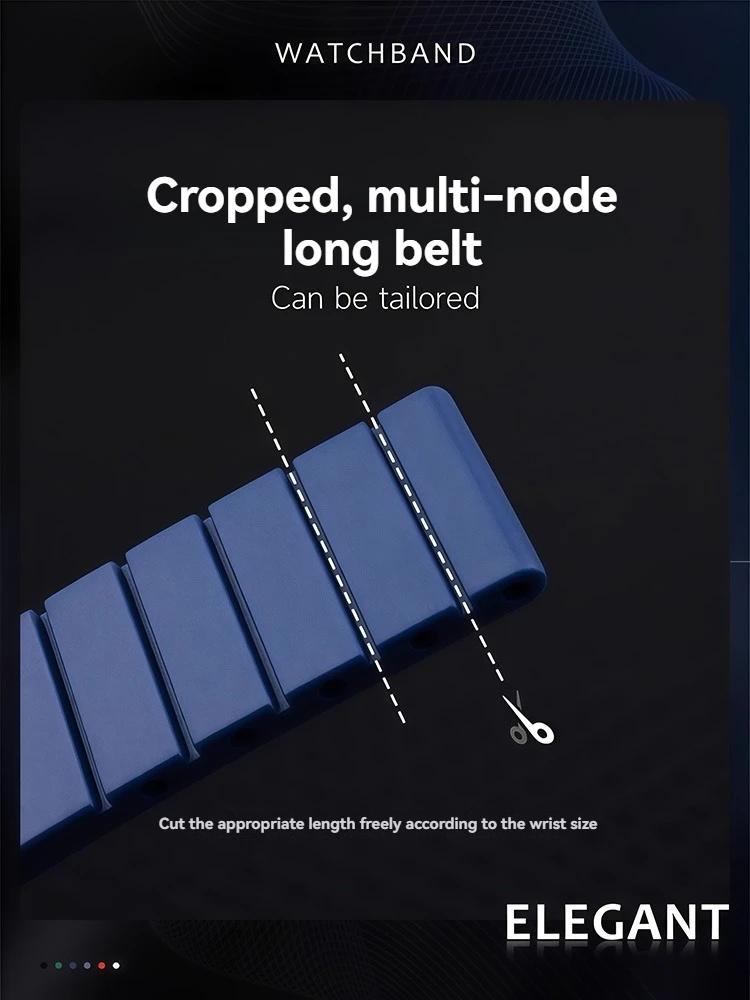 20mm 21mm 22mm Silicone Rubber Watchband For Rolex Tudor Omega Flat End Watch Belt Soft Rubber strap Folding silver buckle